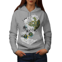 Wellcoda Vintage Aztec Ornament Womens Hoodie, Asian Casual Hooded Sweatshirt - £29.06 GBP