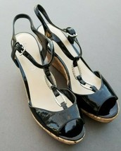 UNISA Womens UN ORALEE  Peep Toe Wedge Chain Sandals Size 11 - $35.14