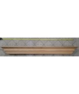 Classic Trim Solid Wood Mantel Shelf 72&quot; Unfinished Fireplace Moulding W... - €165,97 EUR