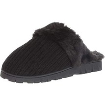 Dr Scholl&#39;s Shoes Women Mule Slippers Sunday Scuff Size US 6M Black Sweater Knit - £13.79 GBP