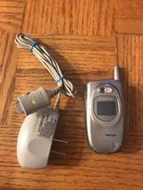 Samsung Verison Silver Flip Phone-RARE-SHIPS N 24 HOURS-See Below - $158.94