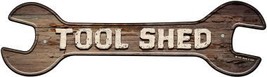 Tool Shed Novelty Metal Wrench Sign W-143 - £21.99 GBP