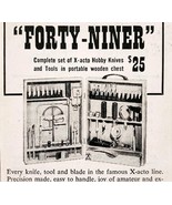 1949 X-acto Knives Forty Niner Set Advertisement Craft Hobby Supplies E8Q - $19.99