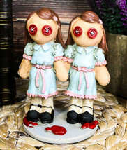 Halloween Pinheadz The Shining Grady Twins Monster With Voodoo Stitches Figurine - £22.36 GBP