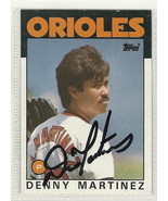 Dennis Martinez signed Autographed card 1986 topps WS Champ Perfect Game - £11.29 GBP