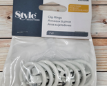 Style Selections 7-Pack 1.125-in White Steel Curtain Ring with Clip - £5.58 GBP