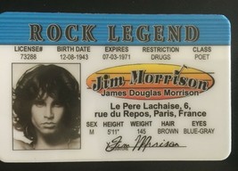 Jim Morrison MAGNET novelty Rock Legend card The Doors Hotel Light My Fire Rock - £7.95 GBP