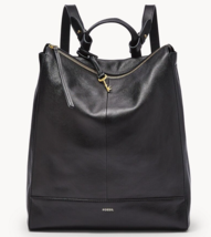 REMOVE Elina Large Convertible Backpack Black Leather SHB2976001 NWT $330 Retail - £128.44 GBP