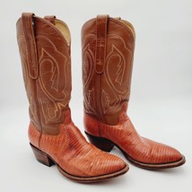 VTG Cowtown Boots Lizard Cowboy Boots Size 8 E Model Number 840 Exotic - £144.40 GBP