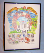 Signed Cathy Blume Framed-No Glass-Hurricane Ike-Galveston Artwork - $85.00