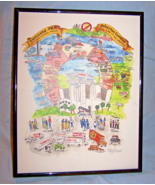 Signed Cathy Blume Framed-No Glass-Hurricane Ike-Galveston Artwork - £73.27 GBP