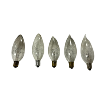 Vintage Lot Of 5 Bundle ClearLight Bulb Narrow For Lamps - £12.78 GBP