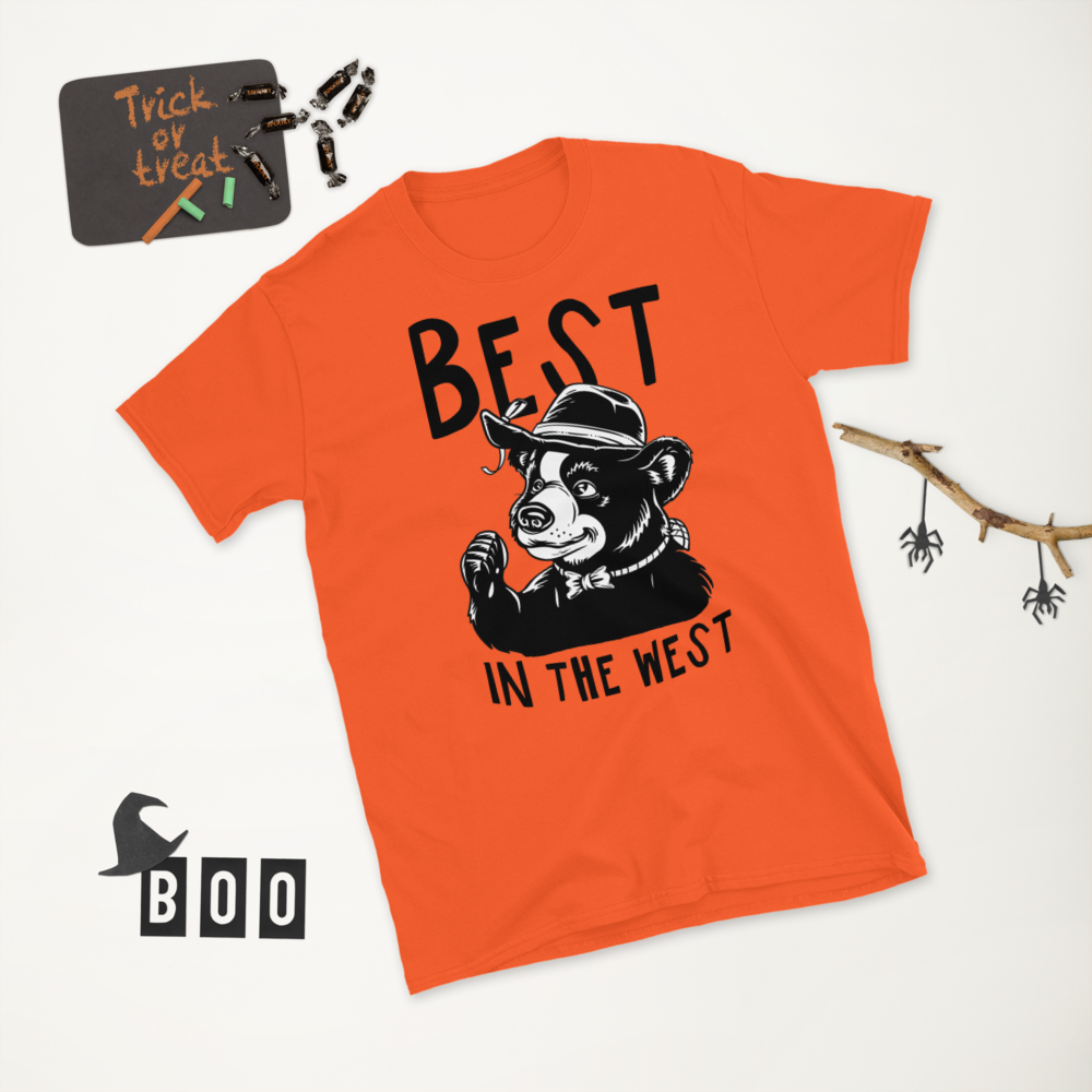 Short-Sleeve Unisex T-Shirt – Best in the West (Orange) Item image 4