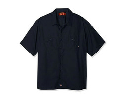 Dickies Men&#39;s  Industrial Short-Sleeve Work Shirt-LS535 Navy Medium - £22.70 GBP