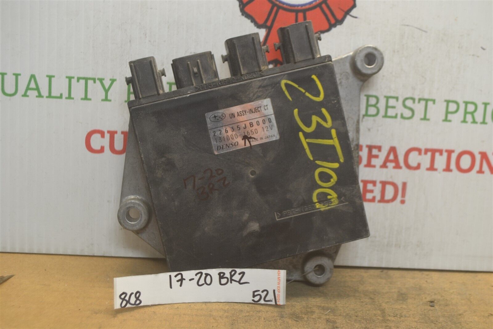 2013-16 Scion FR-S BR-Z Fuel Injection Control Unit 22635JB000 Module 52... - $9.99
