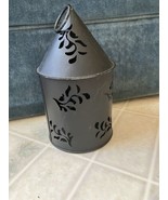 Cone Lantern Tea Light Lamp Hollow Candle Holder Hanging Garden 8&quot; Tall ... - $23.36