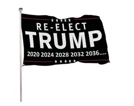 Re - Elect Trump 2024 Flag 3x5Ft Black Make America Great Again White - $17.00