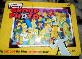 The Simpsons Group Photo Card Game in Tin Container-Complete - $12.00