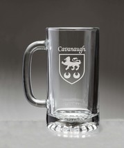 Cavanaugh Irish Coat of Arms Glass Beer Mug (Sand Etched) - £22.54 GBP