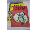 Lot Of (3) Giant Fairy Story Books Ugly Duckling Alice In Wonderland Han... - $29.69