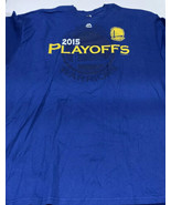 Majestic Sz 2XL Playoffs Golden State Warriors NBA Basketball T Shirt - £11.55 GBP