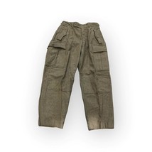 Alois Heiss KG Pants 32x28 German Military Army Wool Cargo Trouser 1960s... - $44.54