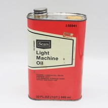 Sears Light Machine Oil Empty Tin Can Advertising Design - $14.84