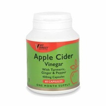 Apple cider vinegar with turmeric, ginger and pepper 400mg - 60 capsules - $249.84 MXN