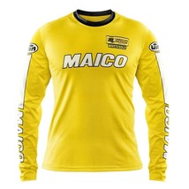 MAICO yellow enduro motocross MTB downhill cycling  jersey long sleeve shirt - £27.97 GBP