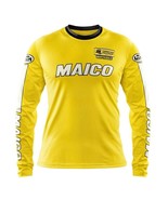 MAICO yellow enduro motocross MTB downhill cycling  jersey long sleeve s... - $35.00