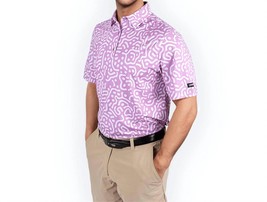 2Putt Men&#39;s Wrong Fairway Polo Lavender - $40.00