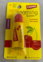 One Carmex Soothing Everyday Medicated Lip Balm w/ SPF 15, Cherry 0.35 oz - £9.32 GBP