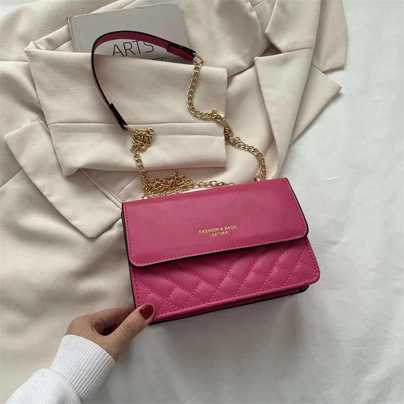 Fashion Trend Crossbody Bags for Women Solid Flap Shoulder Bag Designer ... - $28.53