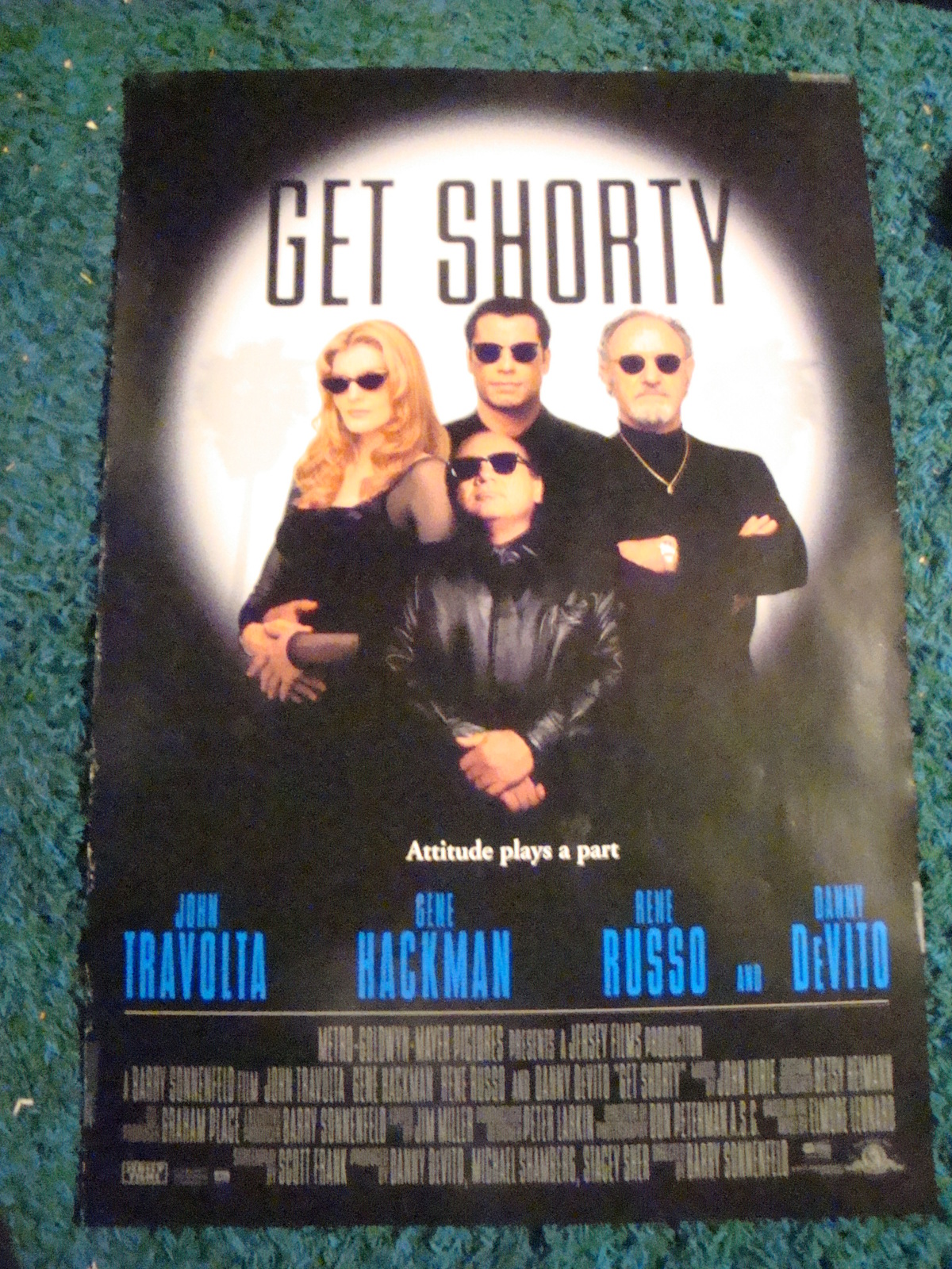 Primary image for GET SHORTY - MOVIE POSTER - WITH JOHN TRAVOLTA, DANNY DEVITO, GENE HACKMAN