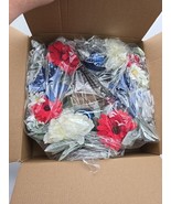 12&quot; Summer 4th Of July Red White Blue Wreath Lights  Patriotic Independe... - €16,36 EUR
