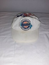 Vintage Super Bowl XXVIII (28) Snapback Hat 1994 Cowboys Bills White Nylon NFL - £10.35 GBP