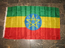 3X5 Ethiopia Star Flag 3&#39;X5&#39; Banner Brass Grommets - £3.82 GBP