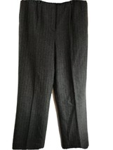 Pendleton Dress Pants Size 29X28 100% Wool Lined Womens Gray Striped Waist - £15.57 GBP