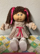 Rare Vintage Cabbage Patch Kid Girl Gray Eyes Hong Kong Kt Factory HM#1 - £235.81 GBP