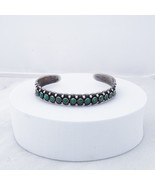 Old Pawn Sterling Silver Turquoise Cuff Bracelet Signed Native American ... - $248.99