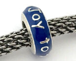 Brighton Joy To The World Spacer, JC1541, Silver Finish with Blue Enamel... - $14.24