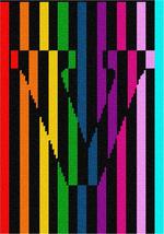 Pepita Needlepoint kit: Letter V Illusion, 7&quot; x 10&quot; - £44.60 GBP+