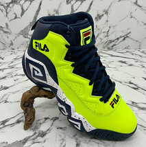 Men&#39;s Fila MB Lime Green | Navy | White Sneakers - $175.00