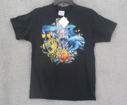 REALLY WILD YOUTH T-SHIRT SZ L (14-16) COLORFUL OCEAN LIFE W 3 SNAP ON C... - $11.99