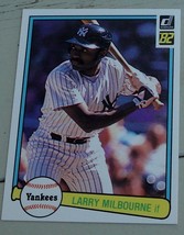 Larry Milbourne, Yankees,  1982 #614 Donruss Baseball Card GD COND - £0.77 GBP