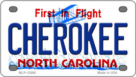 Cherokee North Carolina Novelty Mini Metal License Plate Tag - £11.95 GBP