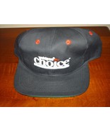 Vintage &#39;90s Chipco Choice Embroidered Cap Hat Black White Red Snapback - £11.96 GBP