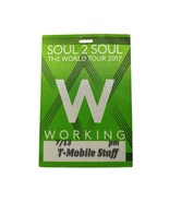 Tim McGraw &amp; Faith Hill 2017 Soul 2 Soul Concert Tour Issue Backstage Pa... - $38.00