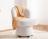 Accent Chair, Cozy Armchair, Upholstered Round Accent Chair For Living R... - £217.12 GBP