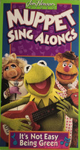 Muppet Sing Alongs-It&#39;s Not Easy Being Green Jim Henson Kermit(VHS 1994)RARE - £38.60 GBP